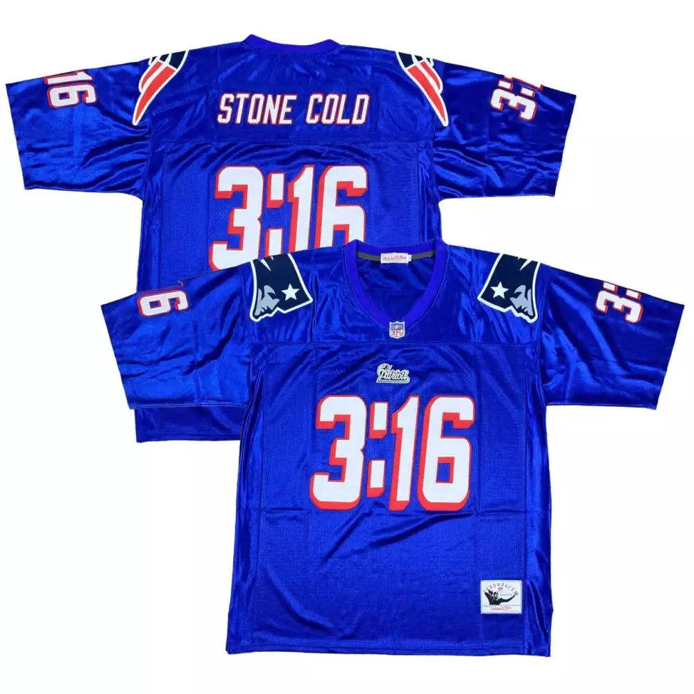 royal women stone cold steve austin new england patriots jersey all stitched