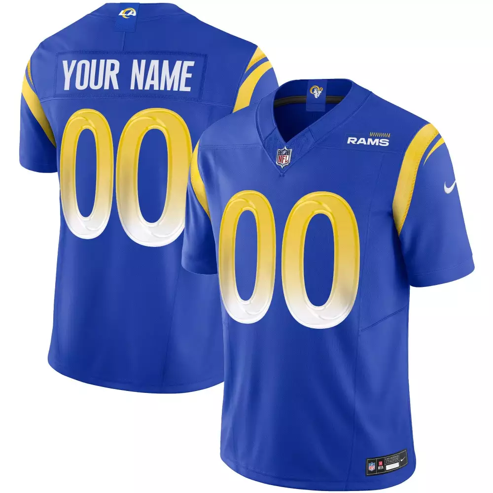 royal youth los angeles rams vapor limited custom jersey all stitched