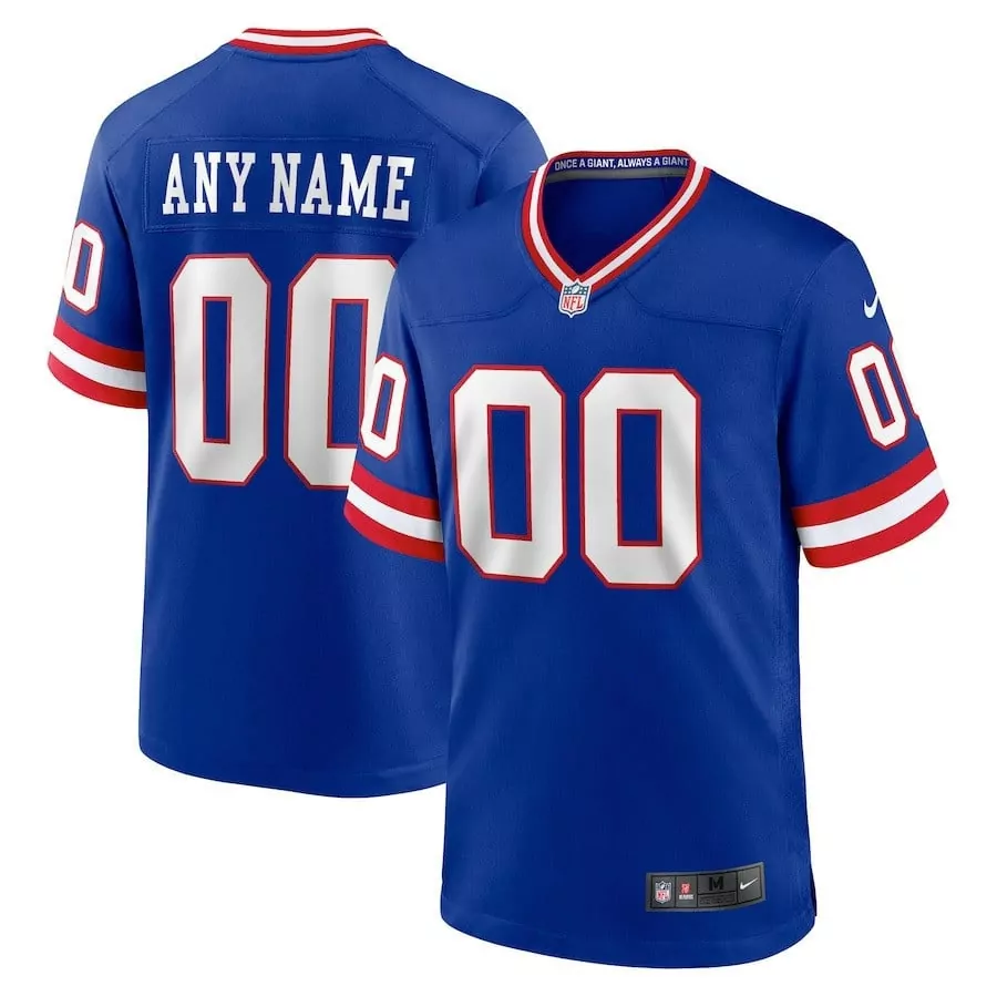 New York Giants Number 1 Dad Royal Game Jersey | Fan Gear for Men, Women & Youth
