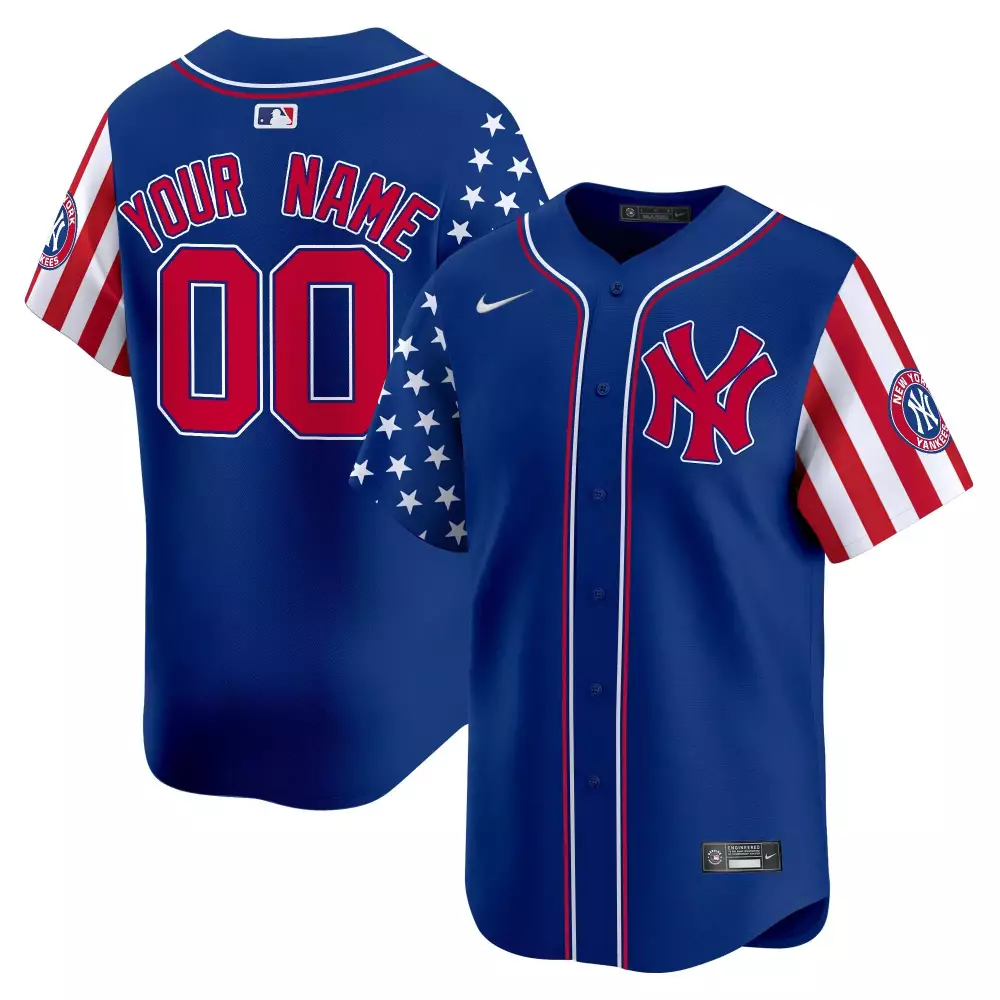 royal women aaron judge new york yankees 2024 independence day vapor premier limited jersey all stitched