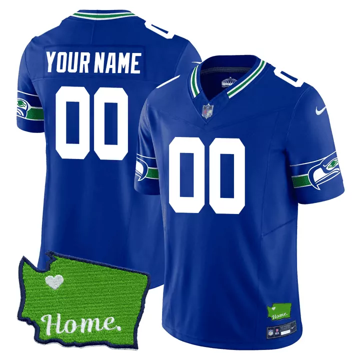 Seattle Seahawks Youth Vapor Custom Jersey | All Stitched | Game Day Outfit for Men, Women & Youth