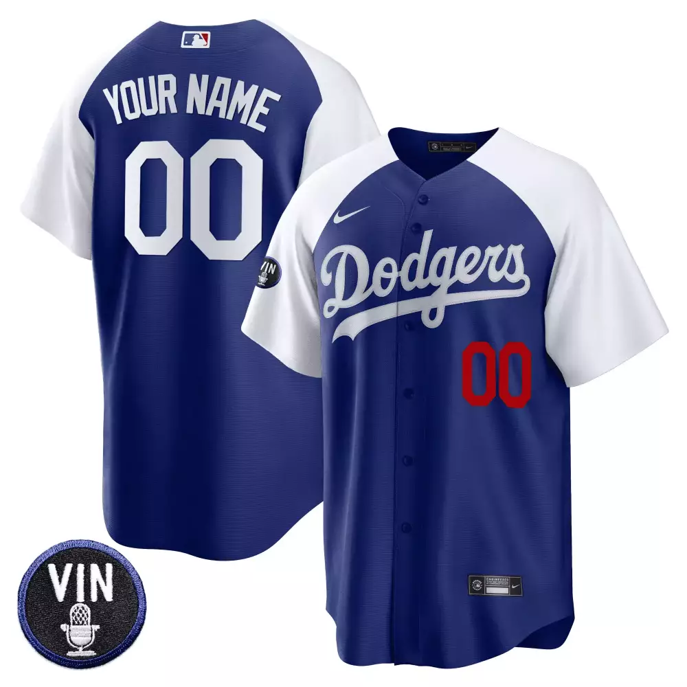Youth Los Angeles Dodgers Vin Scully Patch Custom Jersey | Limited Edition Fan Gear | For Men, Women & Youth