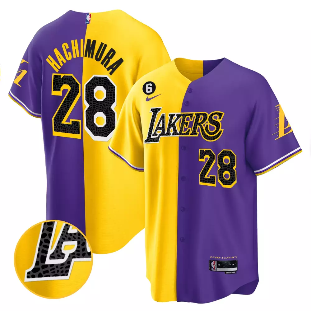rui hachimura purple mens los angeles lakers california patch jersey all stitched