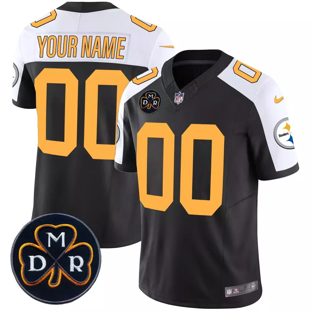 Rush Alternate Men's Pittsburgh Steelers DMR Patch Vapor Jersey | Limited Custom Stitched | For Men