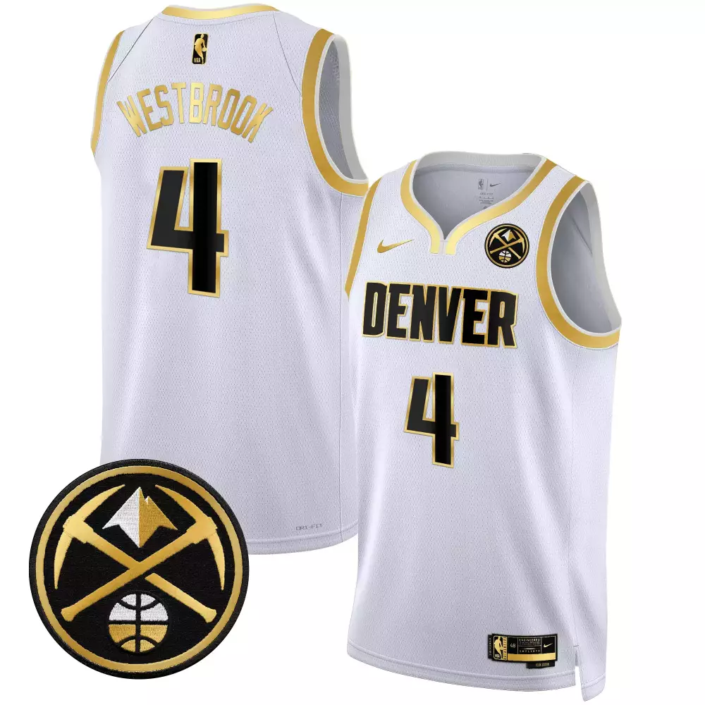 russell westbrook black limited mens denver nuggets swingman jersey all stitched