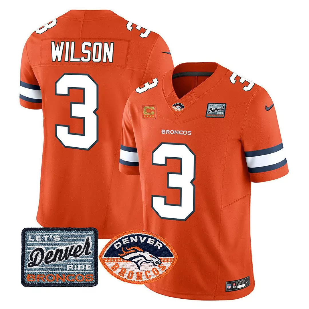 russell wilson navy womens denver broncos vapor limited jersey all stitched