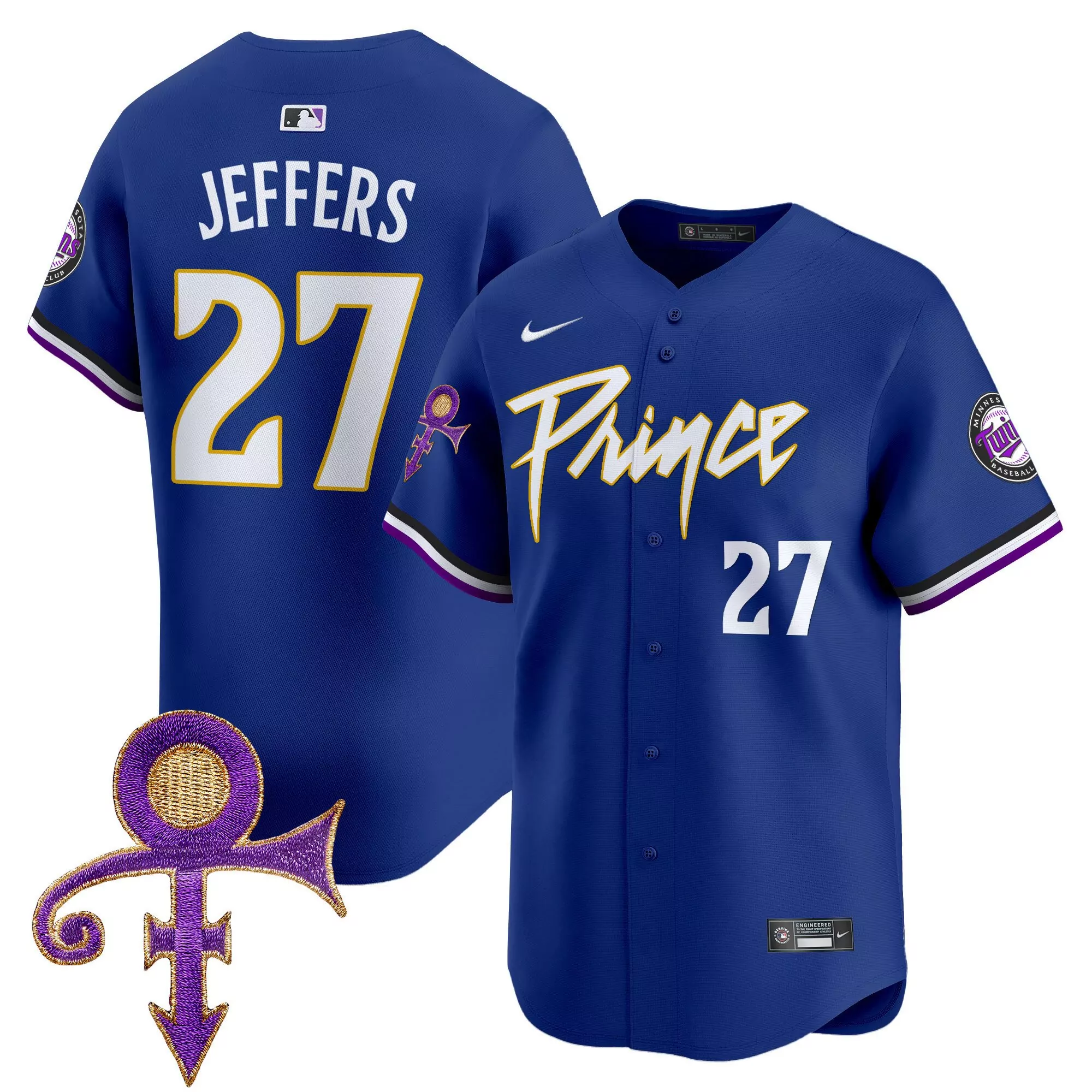 ryan jeffers red womens minnesota twins prince patch vapor premier limited jersey all stitched