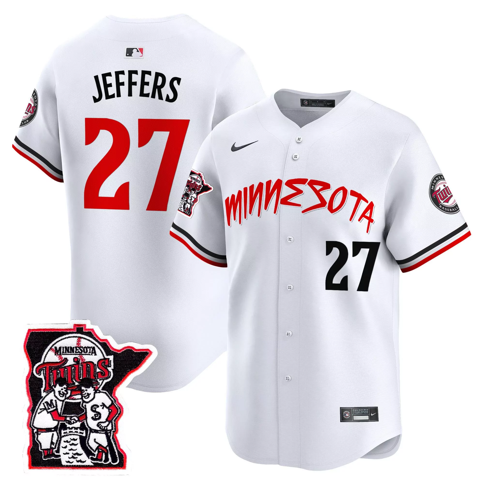 ryan jeffers white mens minnesota twins prince patch vapor premier limited jersey v3 all stitched