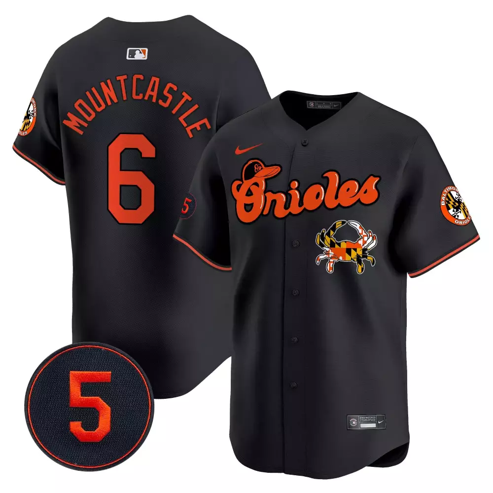 ryan mountcastle black men s baltimore orioles robinson patch vapor premier limited jersey v4 all stitched