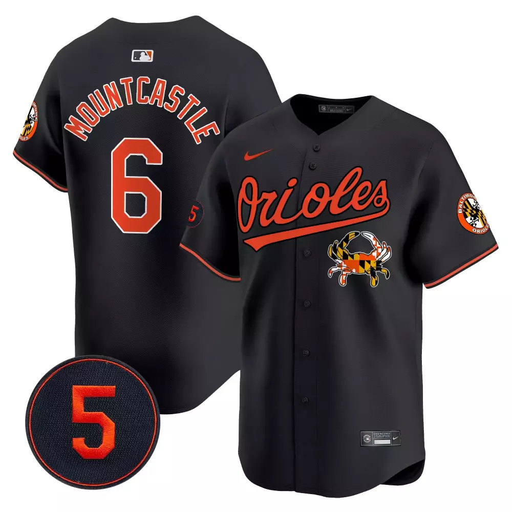 ryan mountcastle black men s baltimore orioles robinson patch vapor premier limited jersey v9 all stitched