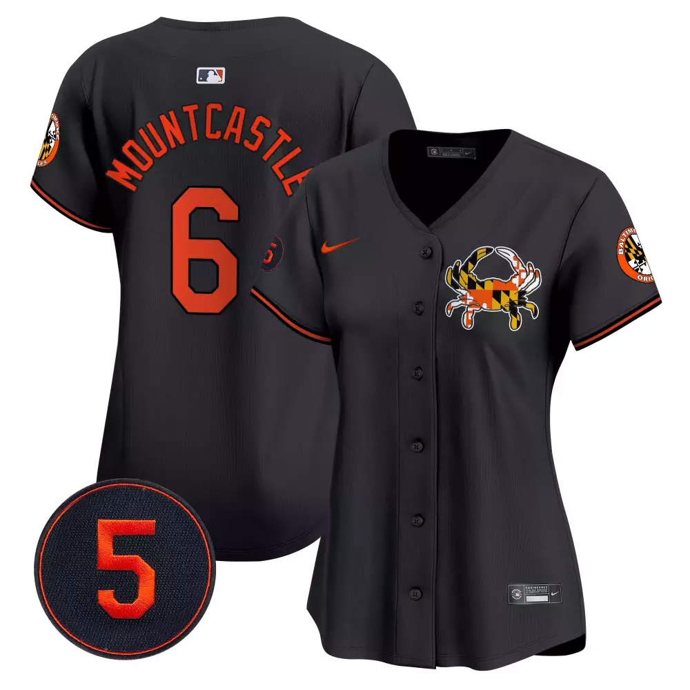 ryan mountcastle black mens baltimore orioles robinson patch vapor premier limited jersey v2 all stitched