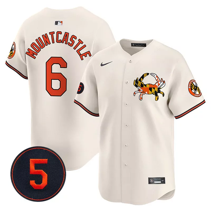 ryan mountcastle cream men s baltimore orioles halloween vapor premier limited jersey all stitched
