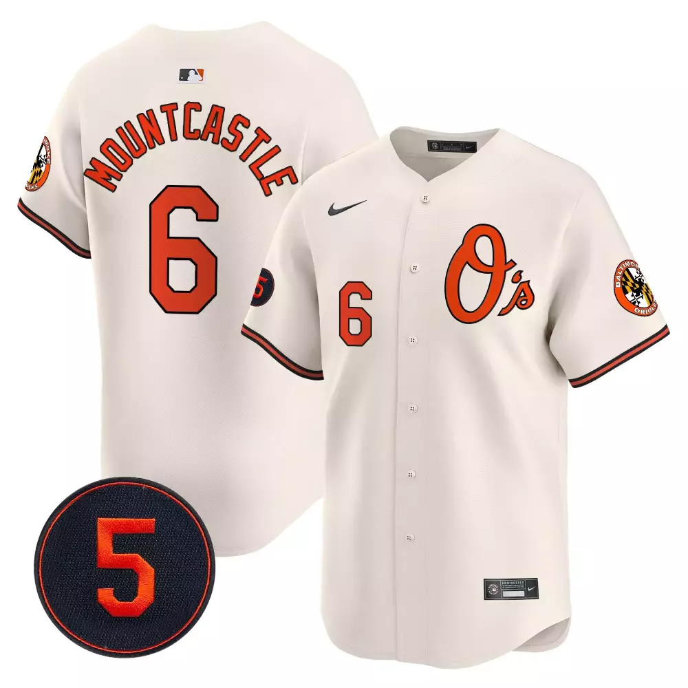 ryan mountcastle cream men s baltimore orioles halloween vapor premier limited jersey all stitched