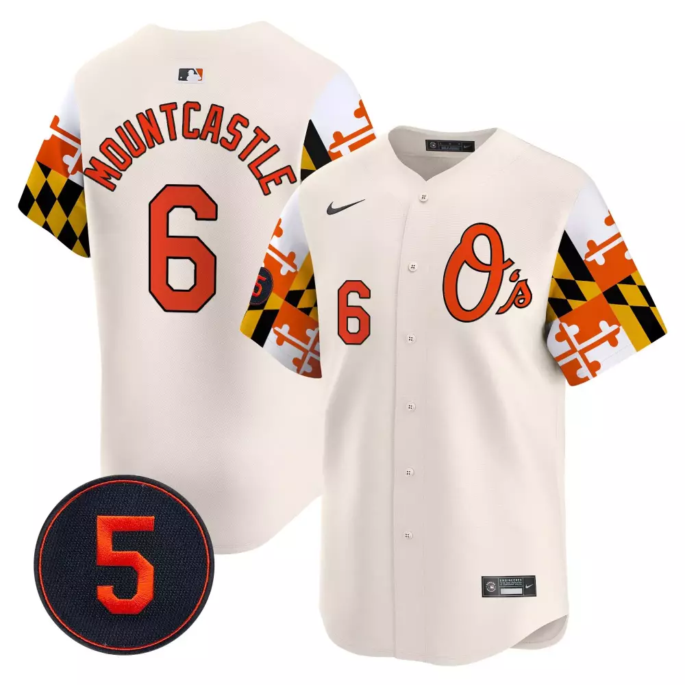 ryan mountcastle cream men s baltimore orioles halloween vapor premier limited jersey all stitched