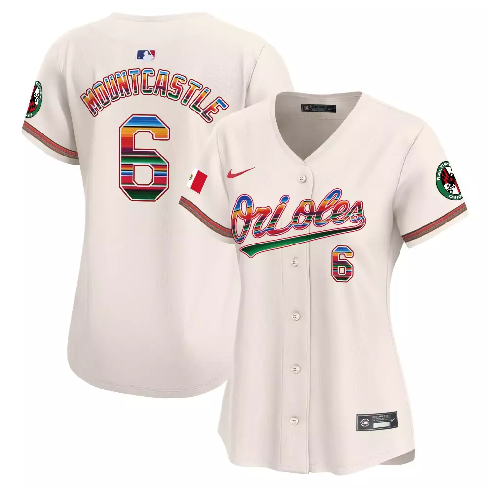 ryan mountcastle cream women s baltimore orioles robinson patch vapor premier limited jersey v7 all stitched
