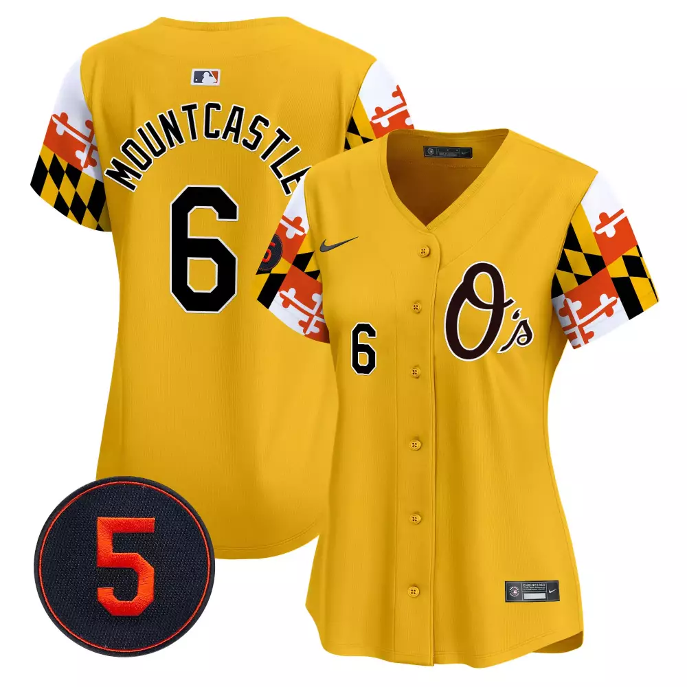 ryan mountcastle gold men s baltimore orioles robinson patch vapor premier limited jersey v5 all stitched