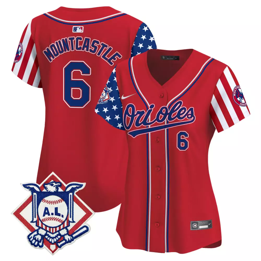 ryan mountcastle red mens baltimore orioles 2024 fourth of july vapor premier limited jersey all stitched
