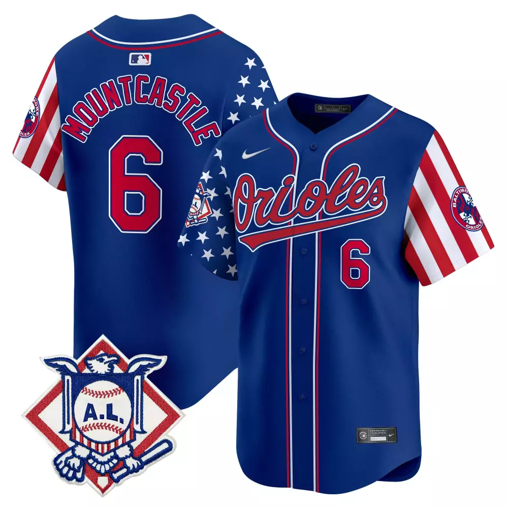 ryan mountcastle red mens baltimore orioles 2024 fourth of july vapor premier limited jersey all stitched