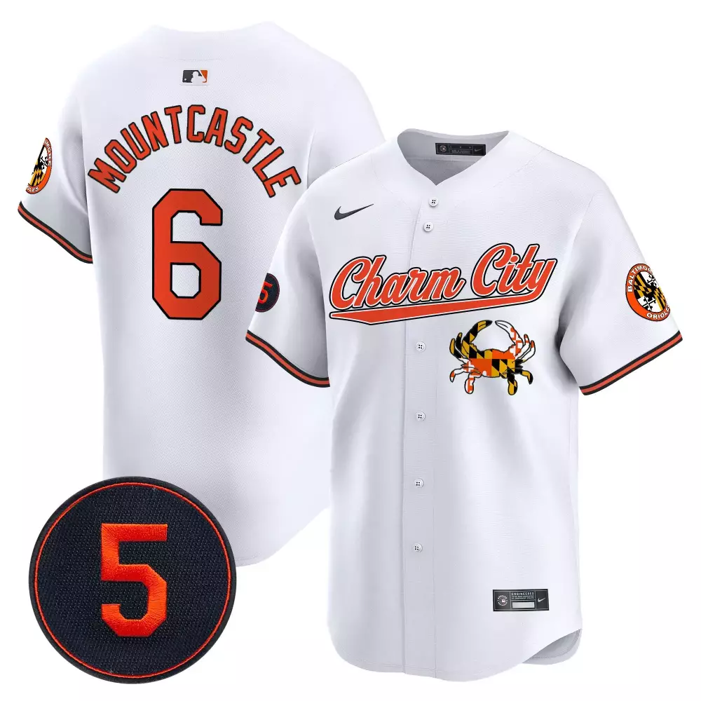 ryan mountcastle white men s baltimore orioles robinson patch vapor premier limited jersey v6 all stitched