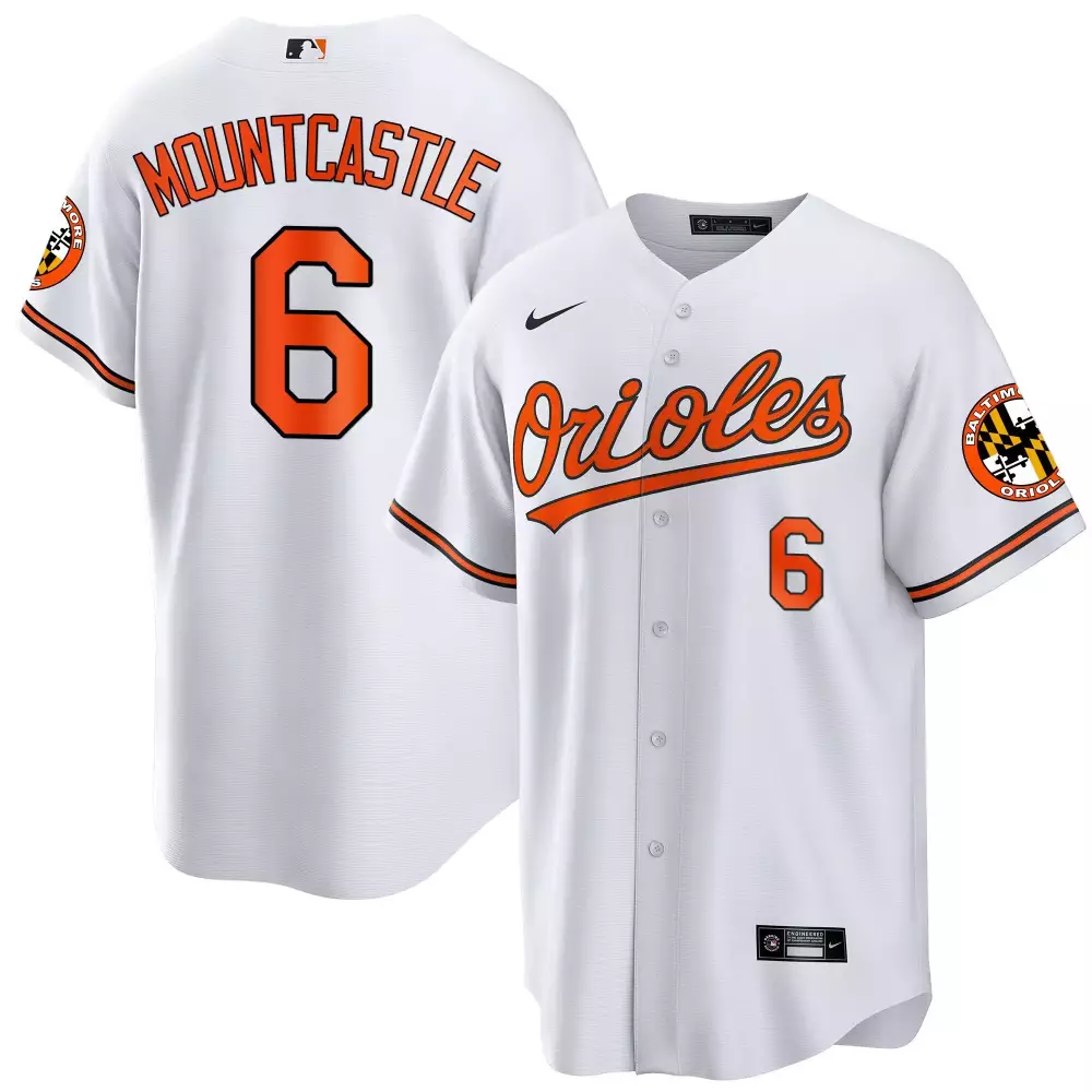 ryan mountcastle white mens baltimore orioles 2023 gold cool jersey all stitched