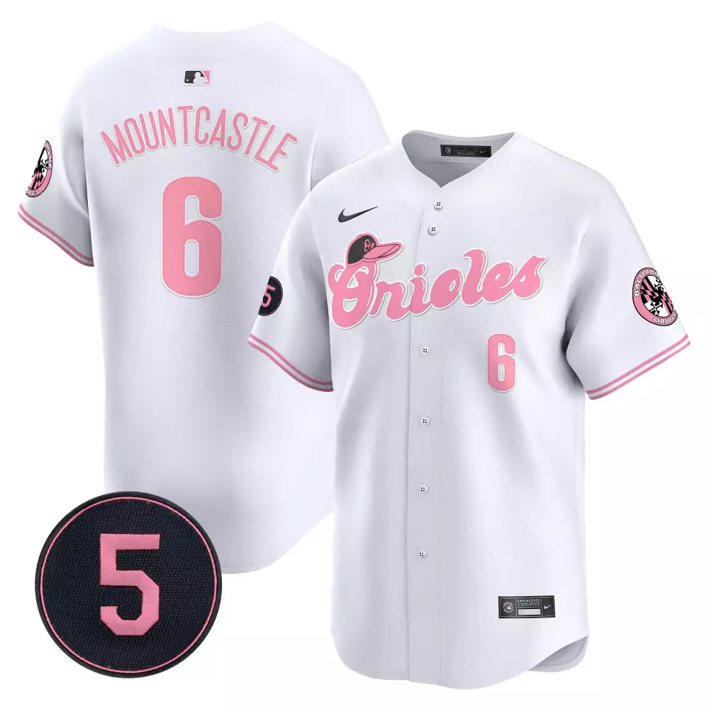 ryan mountcastle white mens baltimore orioles robinson patch vapor premier limited jersey v2 all stitched