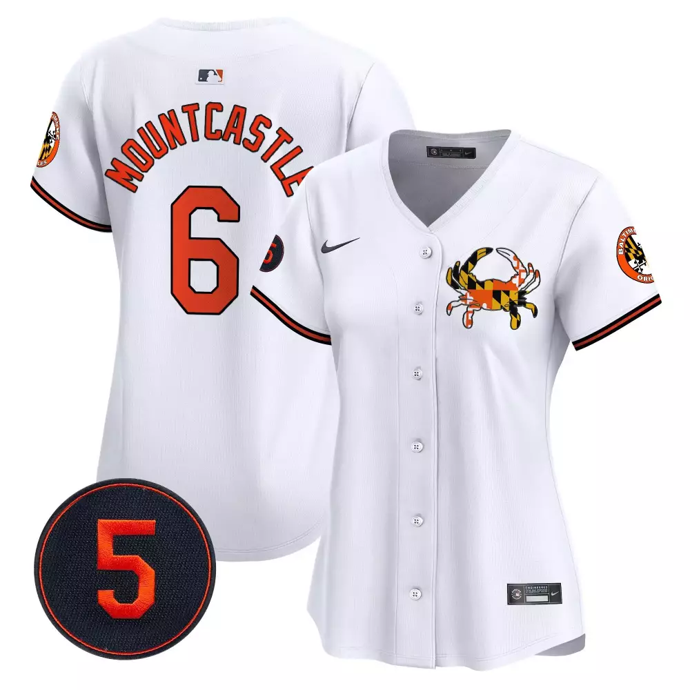 ryan mountcastle white women s baltimore orioles robinson patch vapor premier limited jersey v3 all stitched