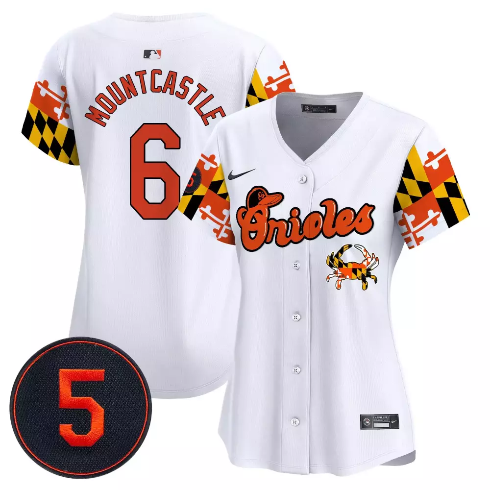 ryan mountcastle white women s baltimore orioles robinson patch vapor premier limited jersey v3 all stitched