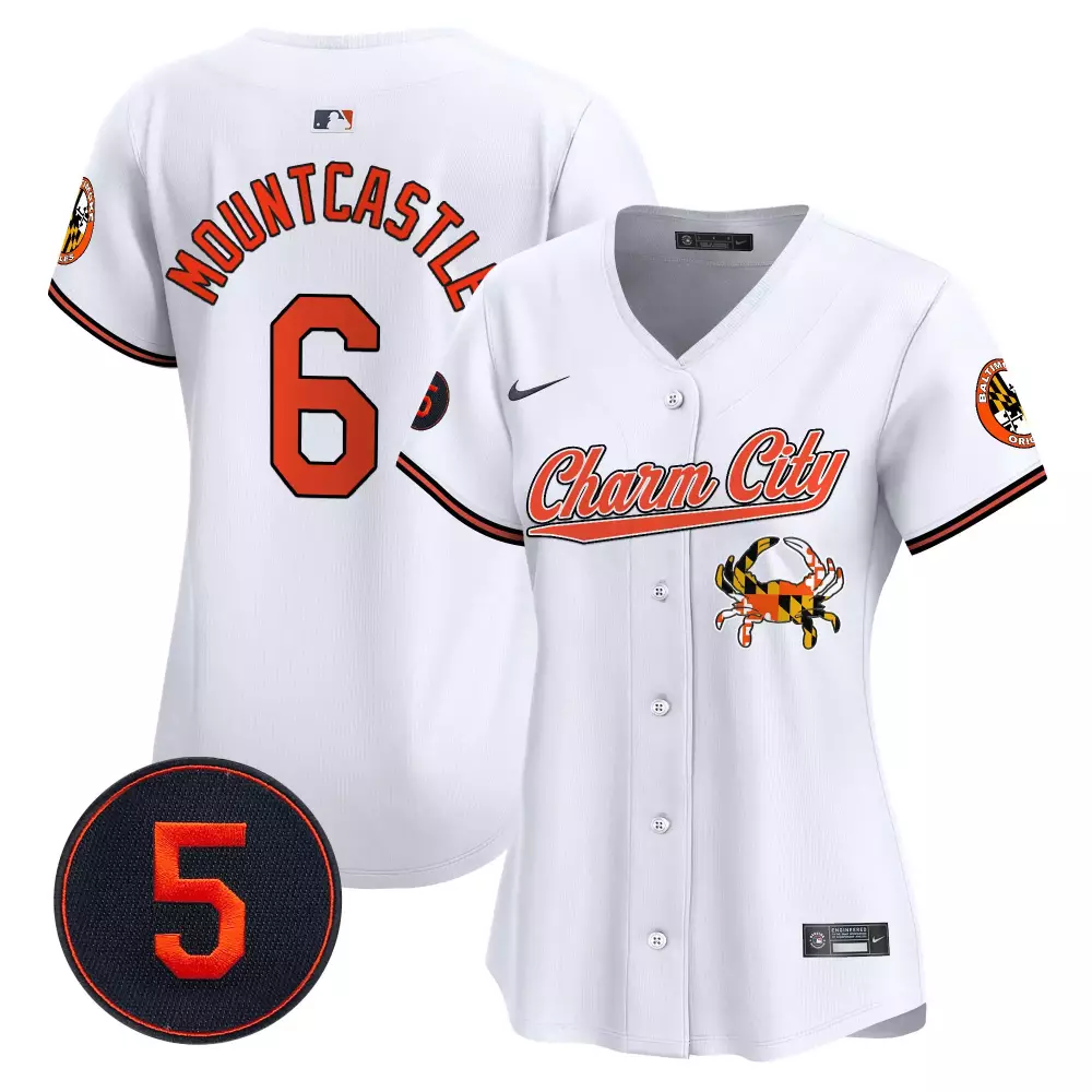 ryan mountcastle white women s baltimore orioles robinson patch vapor premier limited jersey v3 all stitched