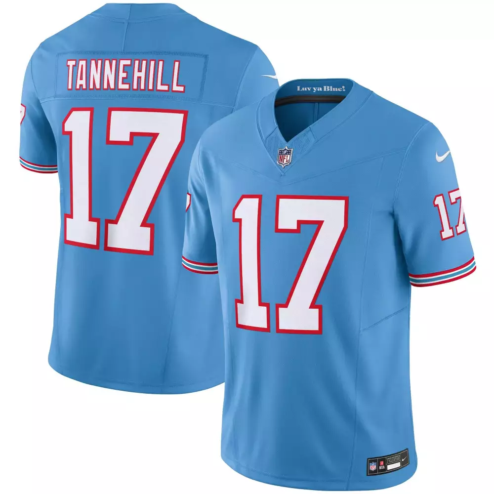 Ryan Tannehill Light Blue Titans 1997 Throwback Limited Vapor Jersey V2 | Stitched Fan Gear for Men, Women & Youth