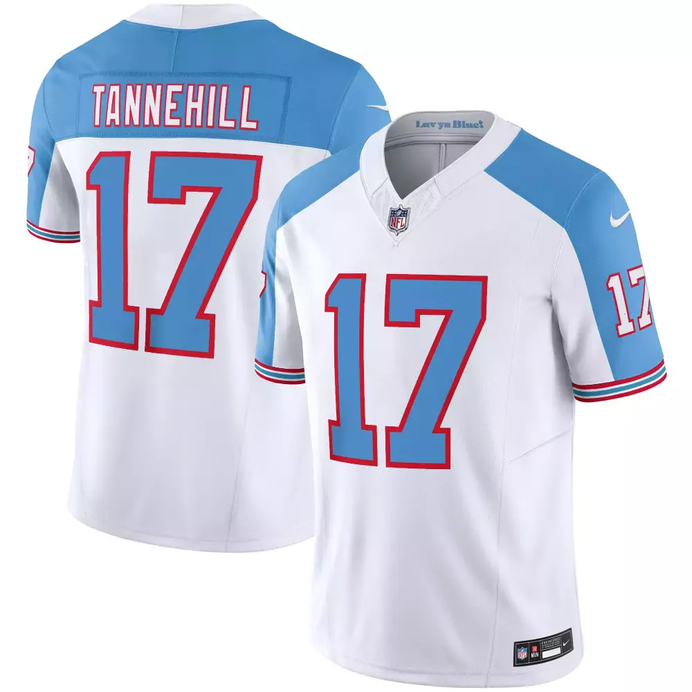 ryan tannehill light blue womens tennessee titans throwback limited vapor jersey all stitched