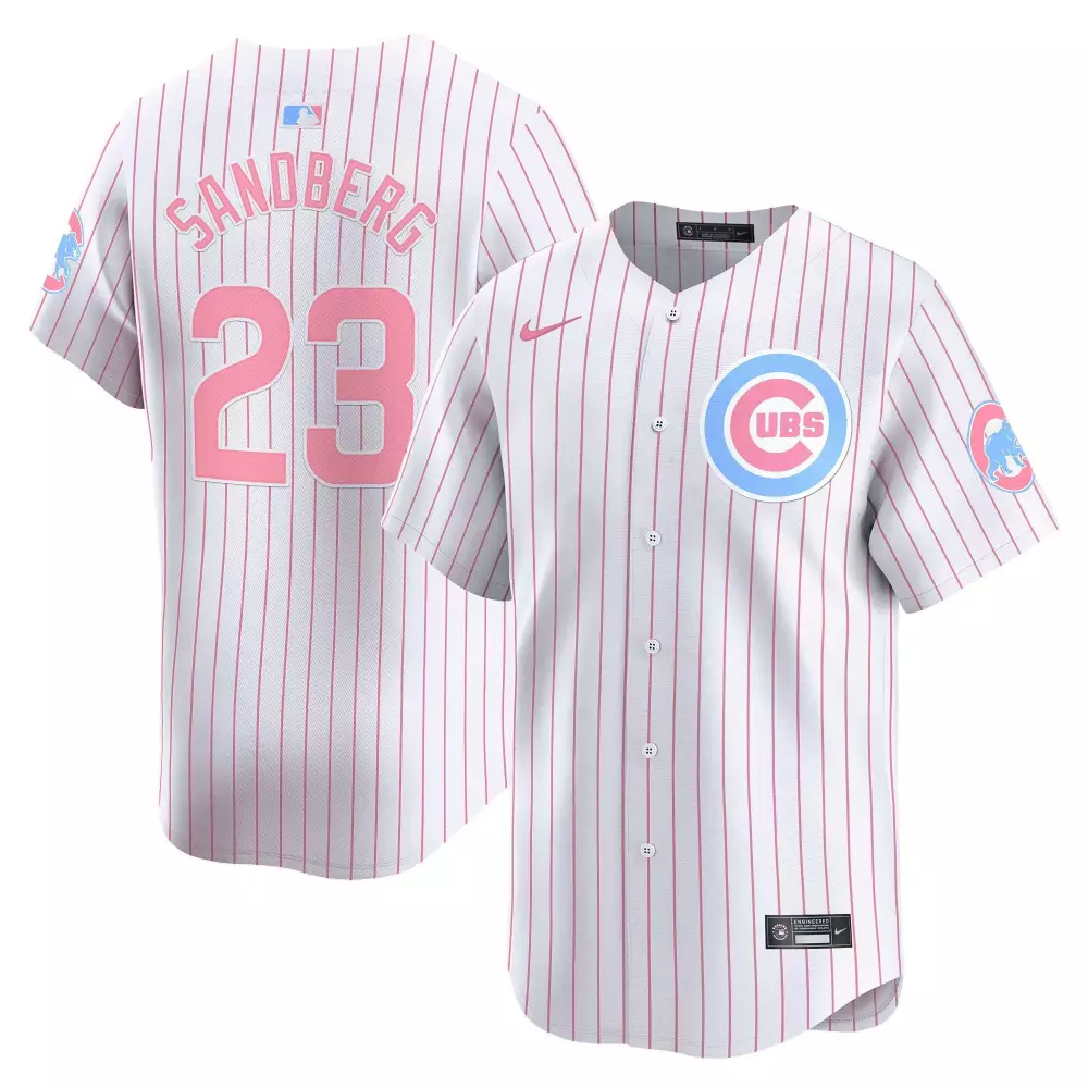 Ryne Sandberg Pinstripe Men's Cubs Special Edition Jersey | Stitched Vapor Premier Limited Edition | Fan Gear for Men, Women & Youth