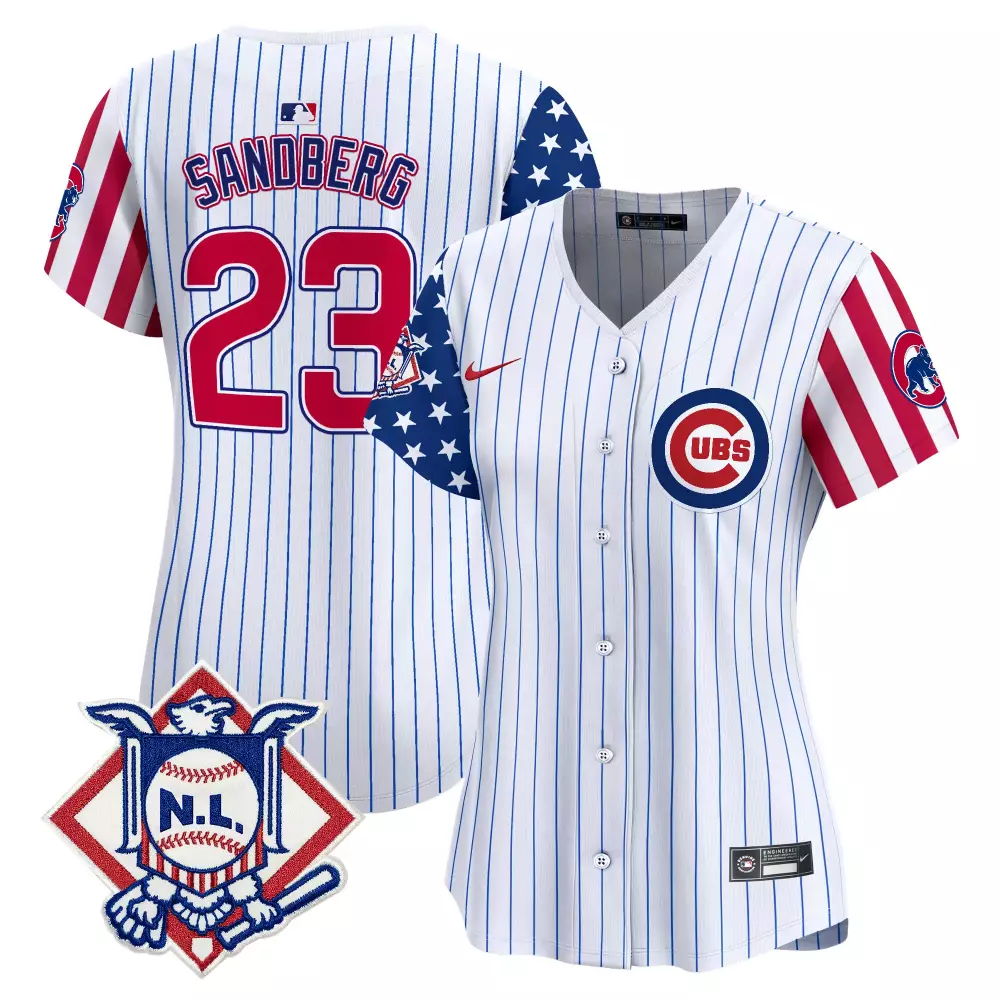 Ryne Sandberg Pinstripe Men's Cubs Special Edition Jersey | Stitched Vapor Premier Limited Edition | Fan Gear for Men, Women & Youth