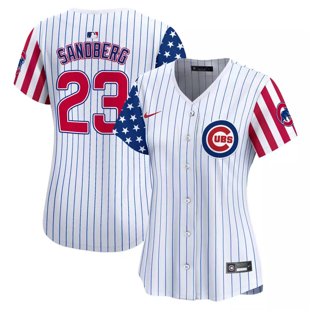 Ryne Sandberg Pinstripe Men's Cubs Special Edition Jersey | Stitched Vapor Premier Limited Edition | Fan Gear for Men, Women & Youth