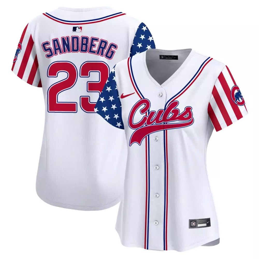 ryne sandberg white unisex chicago cubs halloween skull pile vapor premier limited jersey printed