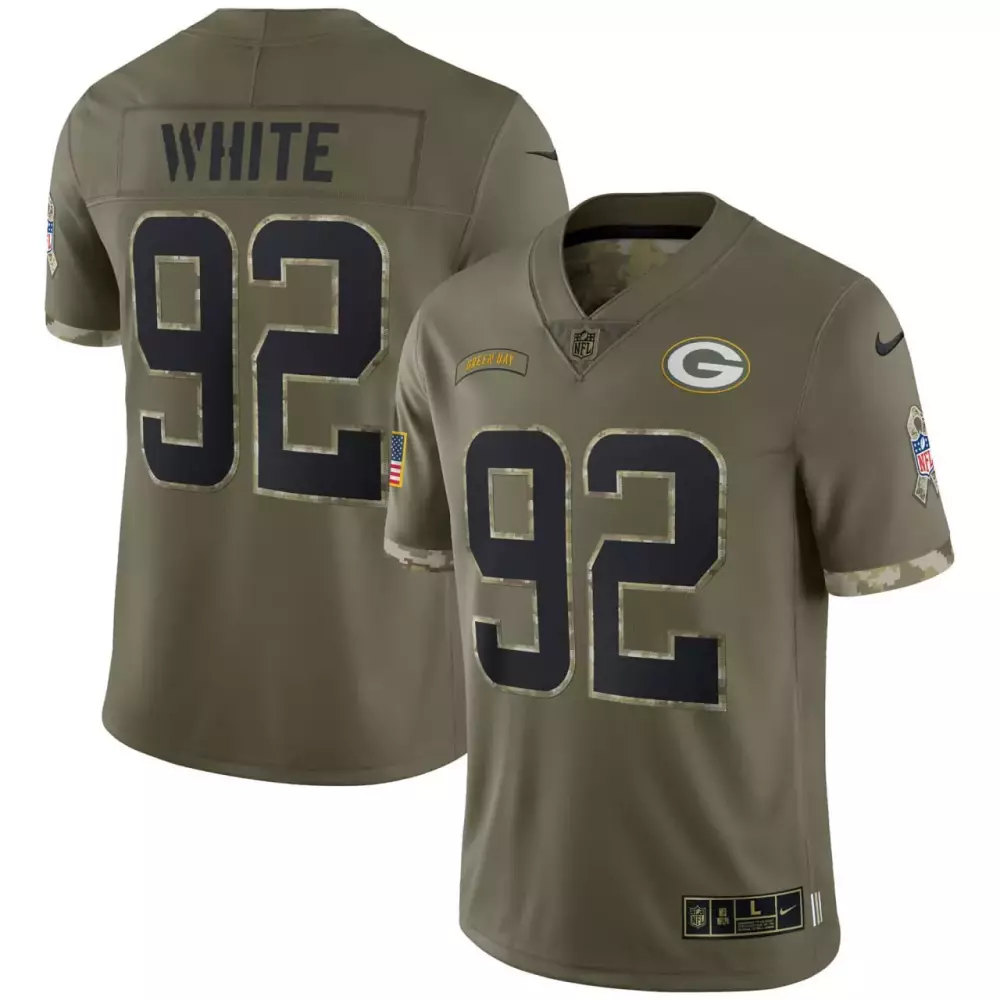 salute to service men reggie white green bay packers 2023 salute to service limited jersey all stitched