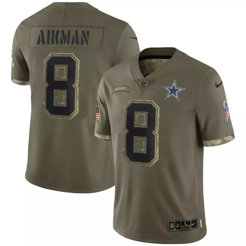 salute to service men troy aikman dallas cowboys 2023 salute to service limited jersey all stitched