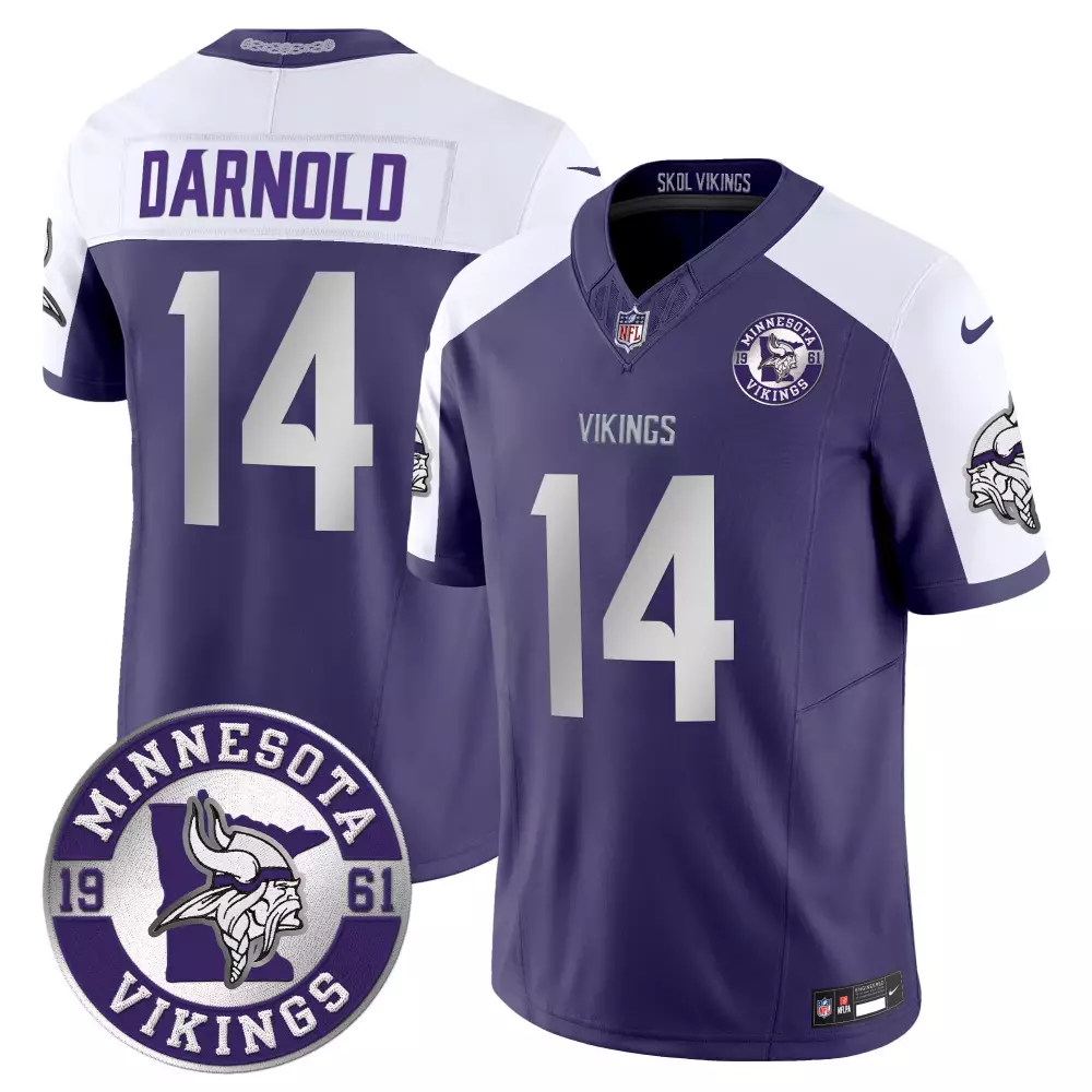 sam darnold marines womens minnesota vikings 2024 salute to service establishment year patch vapor limited jersey all st