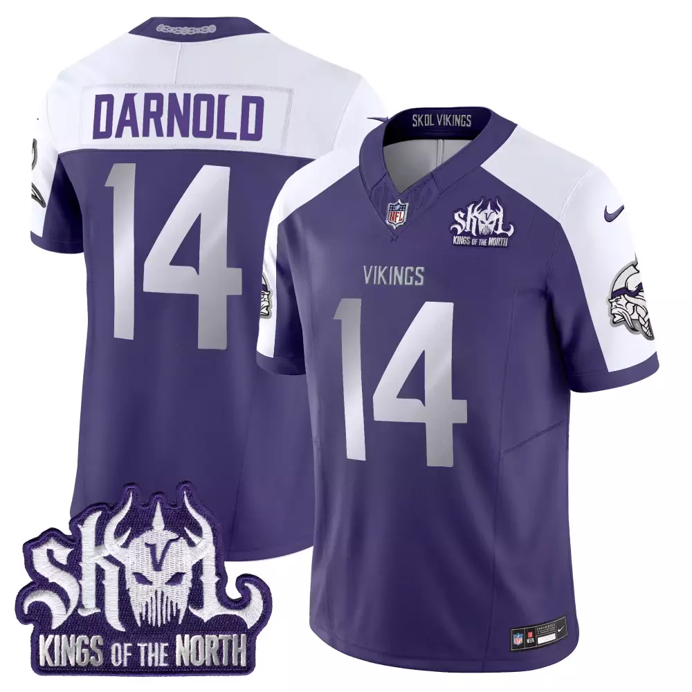 sam darnold olive camo mens vikings 2024 salute to service vapor limited jersey all stitched