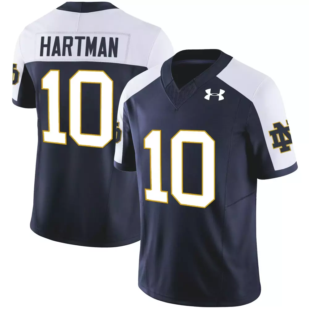 navy women notre dame fighting irish vapor limited custom jersey all stitched