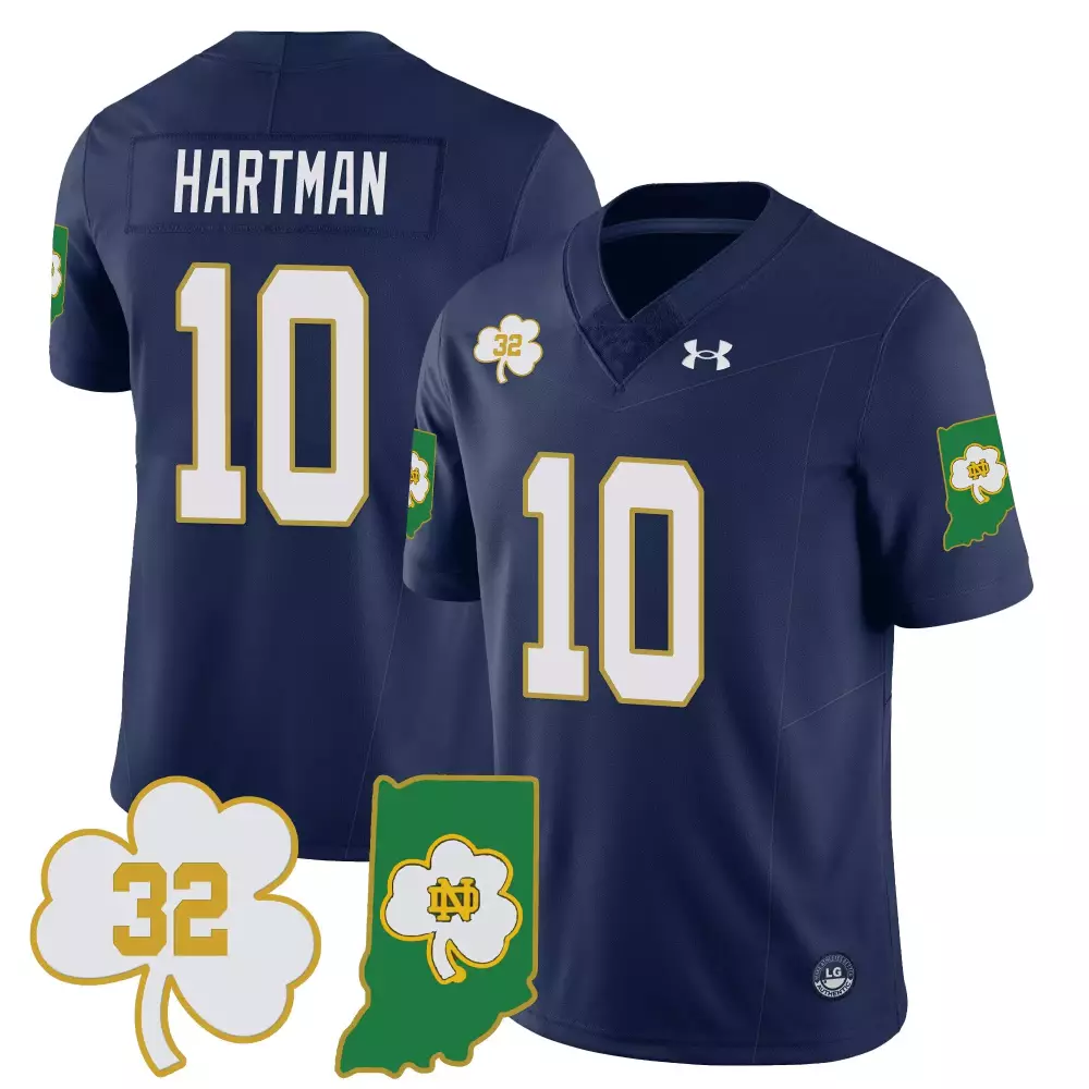 sam hartman navy mens notre dame fighting irish vapor limited jersey indiana map all stitched