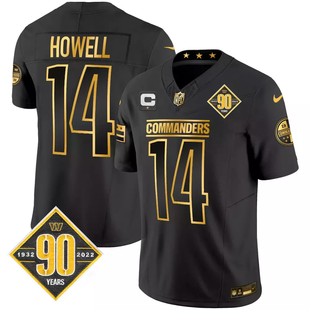 Sam Howell 90th Anniversary Black Alternate Jersey V3 | Vapor Stitched Fan Gear | For Men, Women & Youth