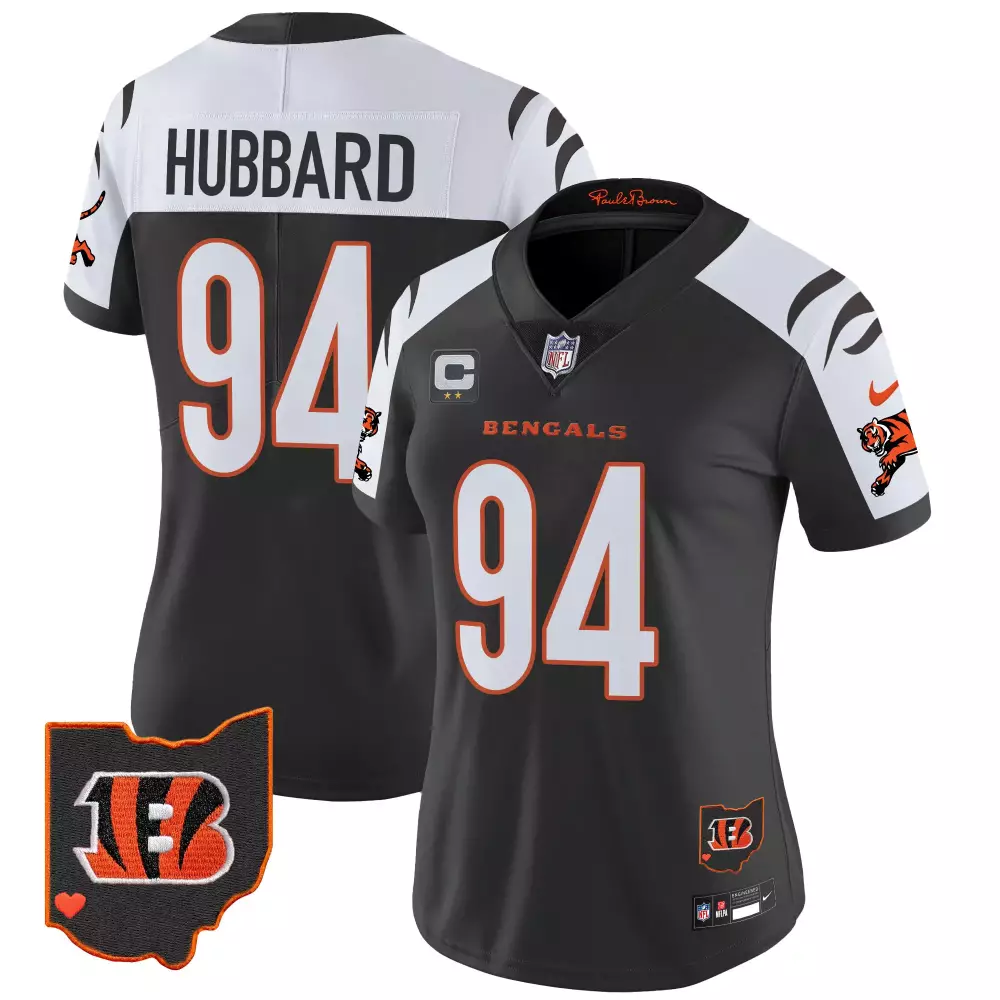 sam hubbard alternate mens cincinnati bengals ohio patch vapor limited jersey v2 all stitched