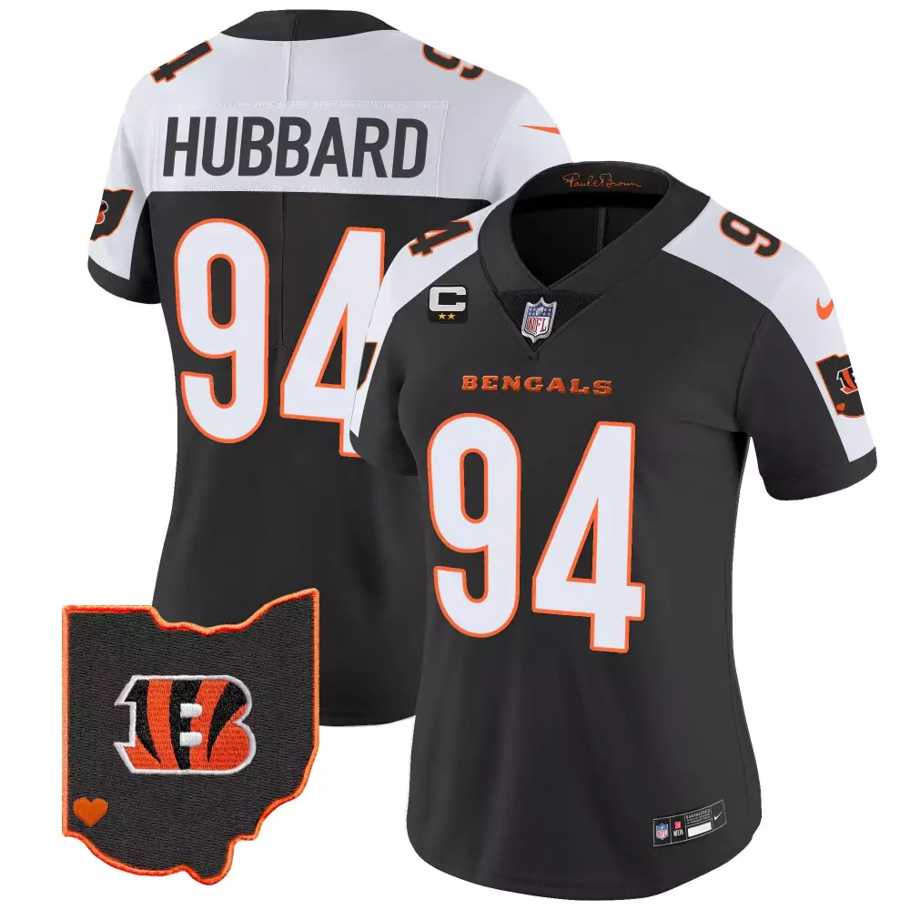sam hubbard alternate mens cincinnati bengals ohio patch vapor limited jersey v2 all stitched
