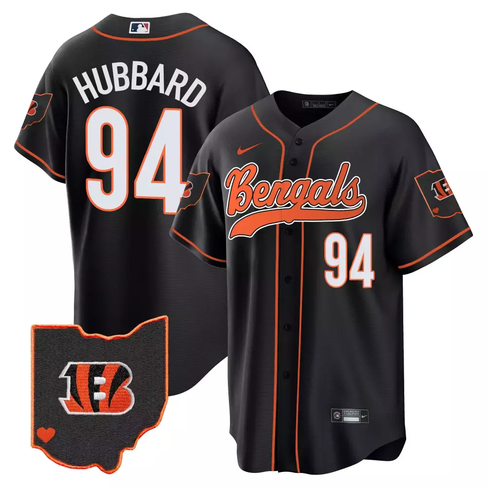 sam hubbard black mens cincinnati bengals 2024 vapor limited jersey all stitched