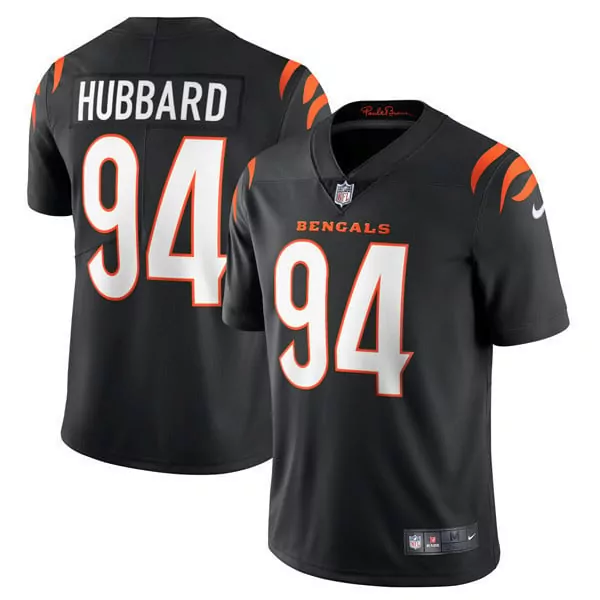 sam hubbard black mens cincinnati bengals player vapor limited jersey all stitched