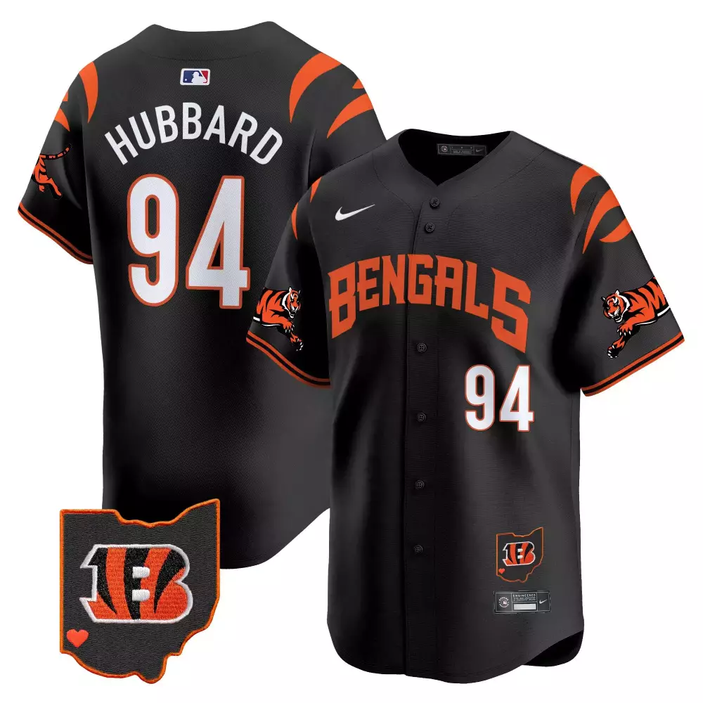 sam hubbard black mens cincinnati bengals vapor premier limited jersey all stitched