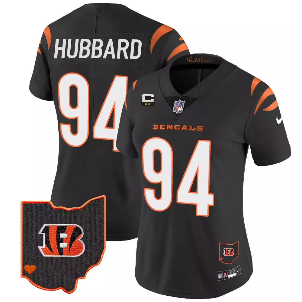 sam hubbard black mens cincinnati bengals vapor premier limited jersey all stitched
