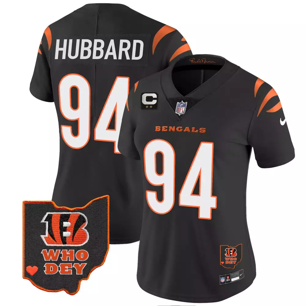 sam hubbard black mens cincinnati bengals vapor premier limited jersey all stitched