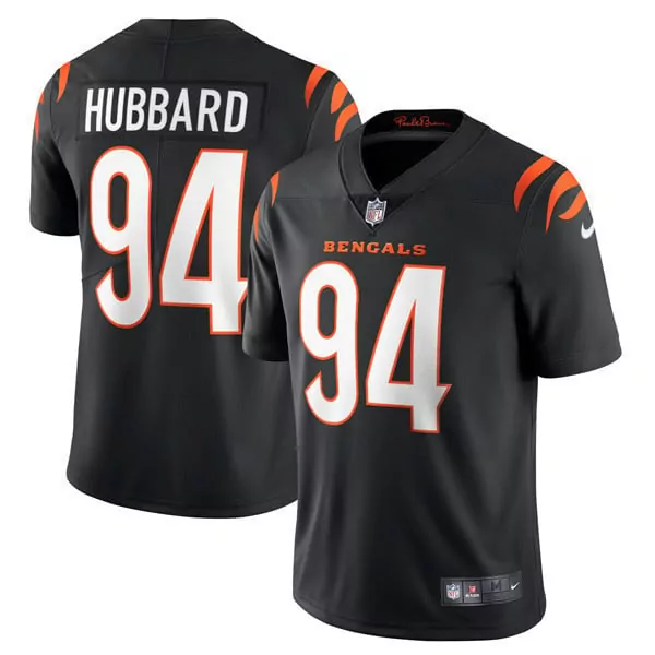 sam hubbard black mens cincinnati bengals vapor premier limited jersey all stitched