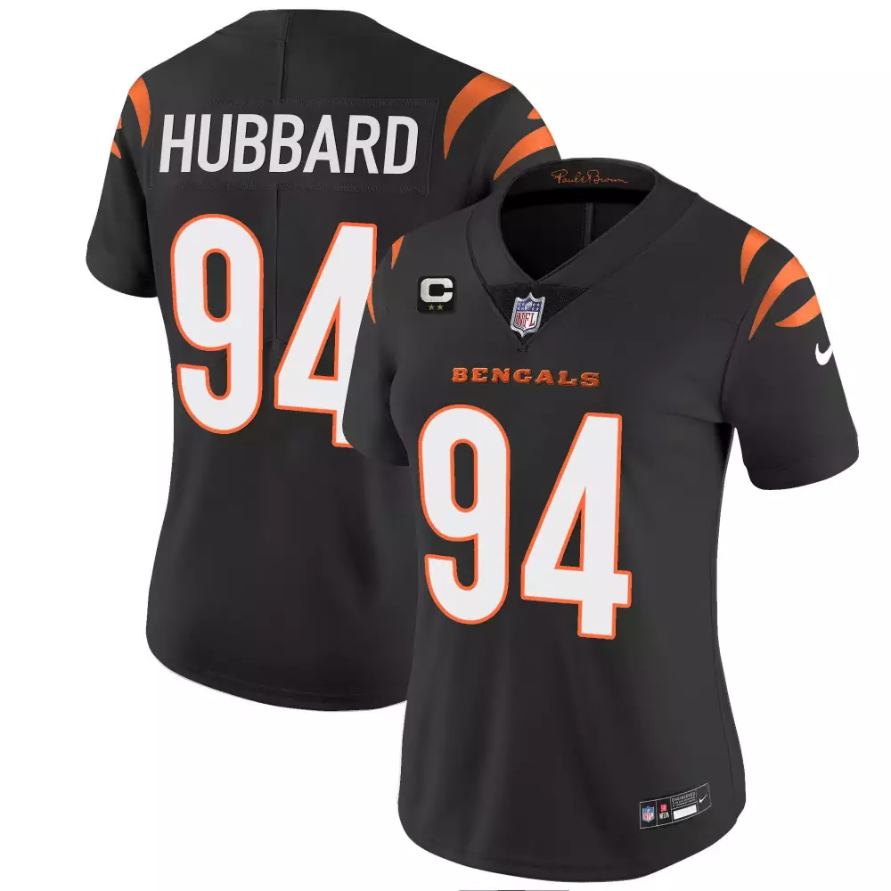 Sam Hubbard Cincinnati Bengals Women's 2024 Vapor Limited Jersey | All Stitched | Perfect for Game Day | For Men, Women & Youth